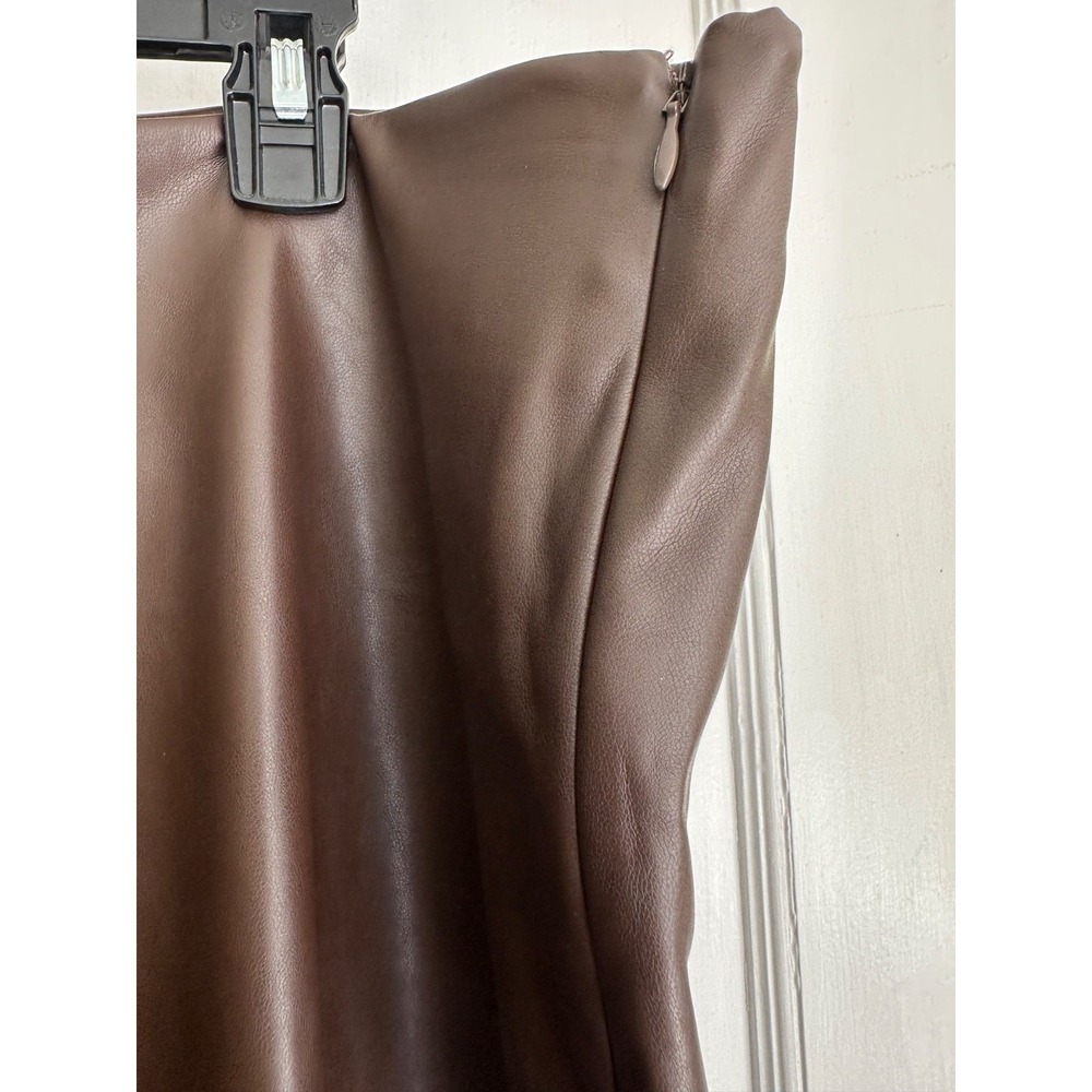 NWT Old Navy Size 22 Brown Faux Leather Extra High Rise Skinny Jeans - Picture 5 of 9